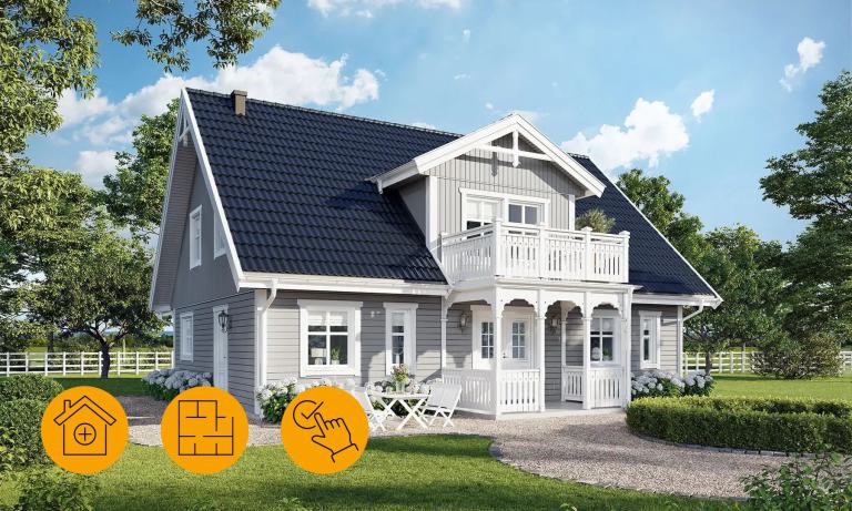 Flex Hausmodelle von Eksjöhus