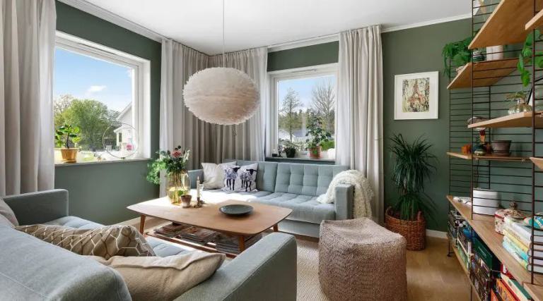 Eingerichtetes Zimmer
