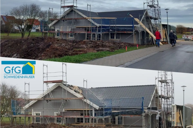 Schwedenhaus im Bau - GfG Schwedenhäuser