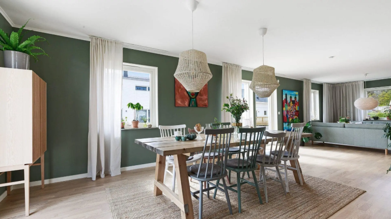 Farbgestaltung in einer Wohnung